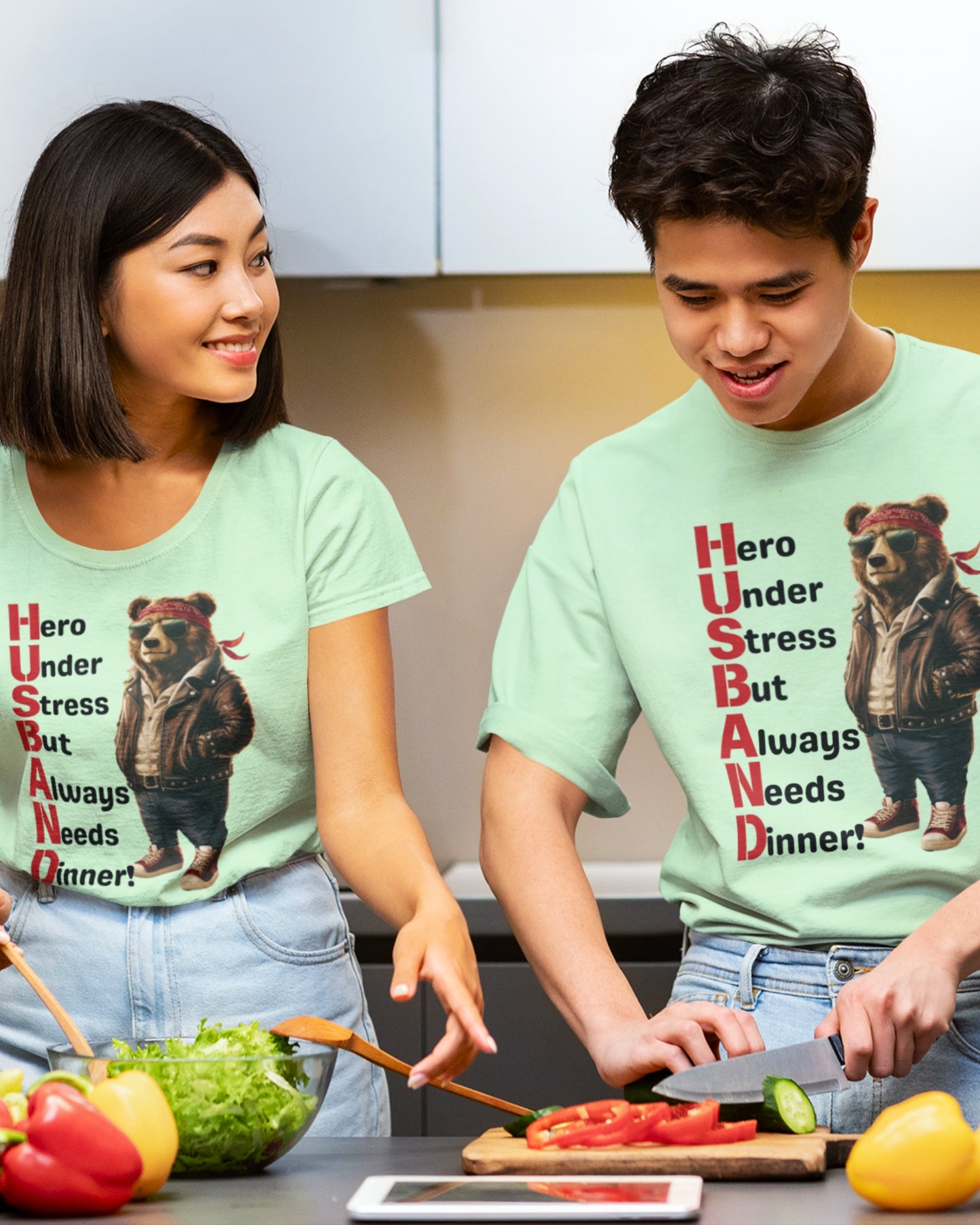 Heroic Husband Bear T-Shirts – Perfect Blend of Humor and Style