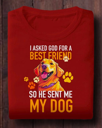 Divine Best Friend Tee - God Sent Me My Dog