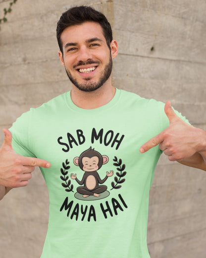 Monk Vibes: Sab Moh Maya Hai Graphic T-shirt