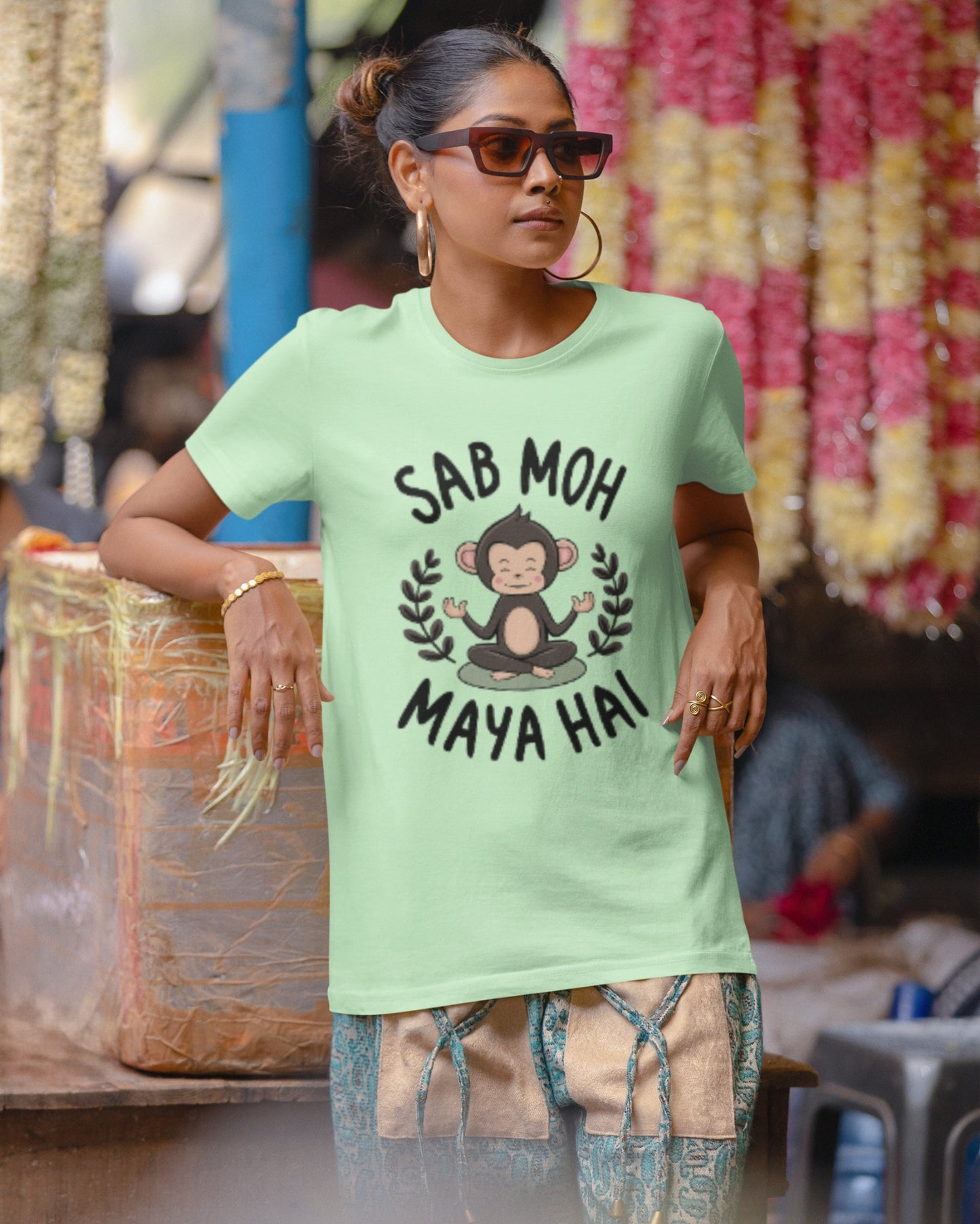 Monk Vibes: Sab Moh Maya Hai Graphic T-shirt