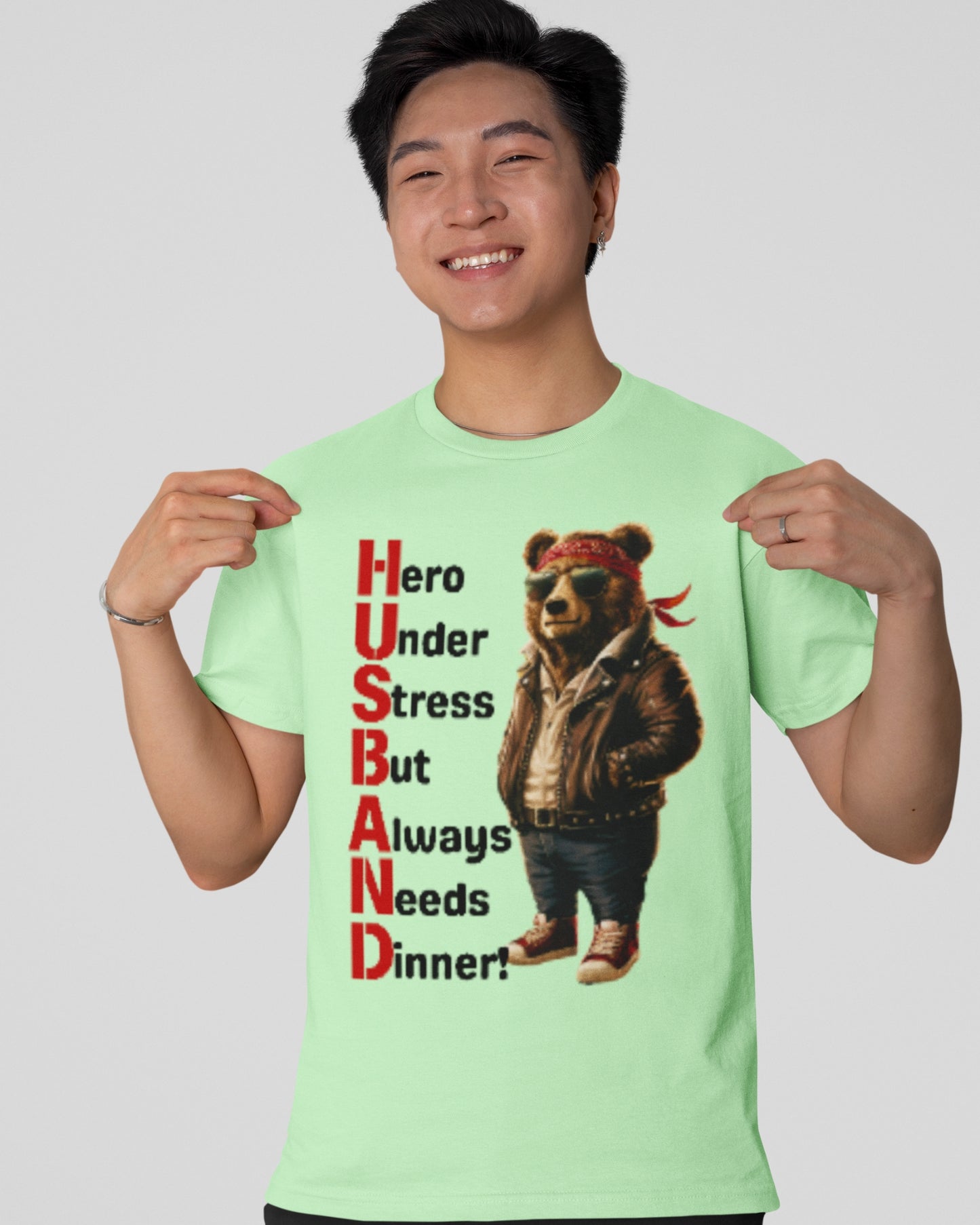 Heroic Husband Bear T-Shirts – Perfect Blend of Humor and Style