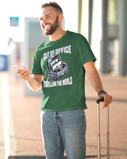 Out of Office Travel T-Shirt - Adventure Awaits