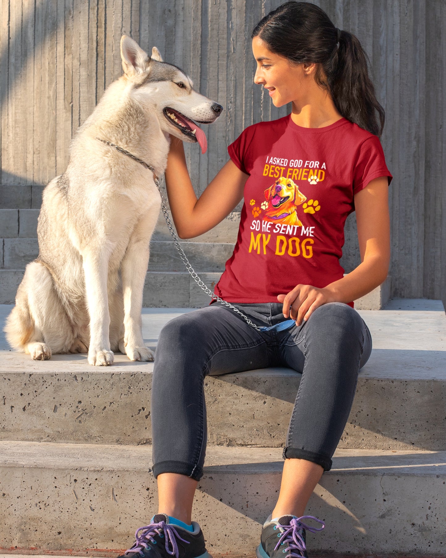 Divine Best Friend Tee - God Sent Me My Dog