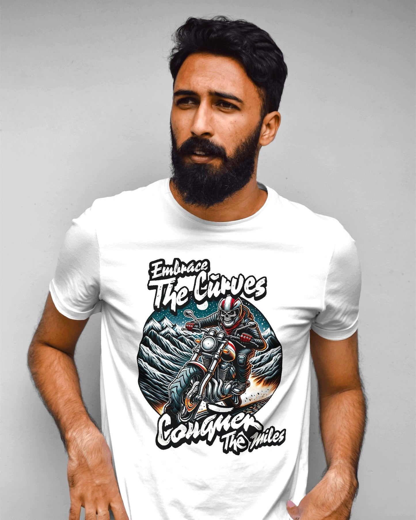 Embrace the Curves - Motorcycle Adventure Graphic Tee