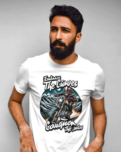 Embrace the Curves - Motorcycle Adventure Graphic Tee