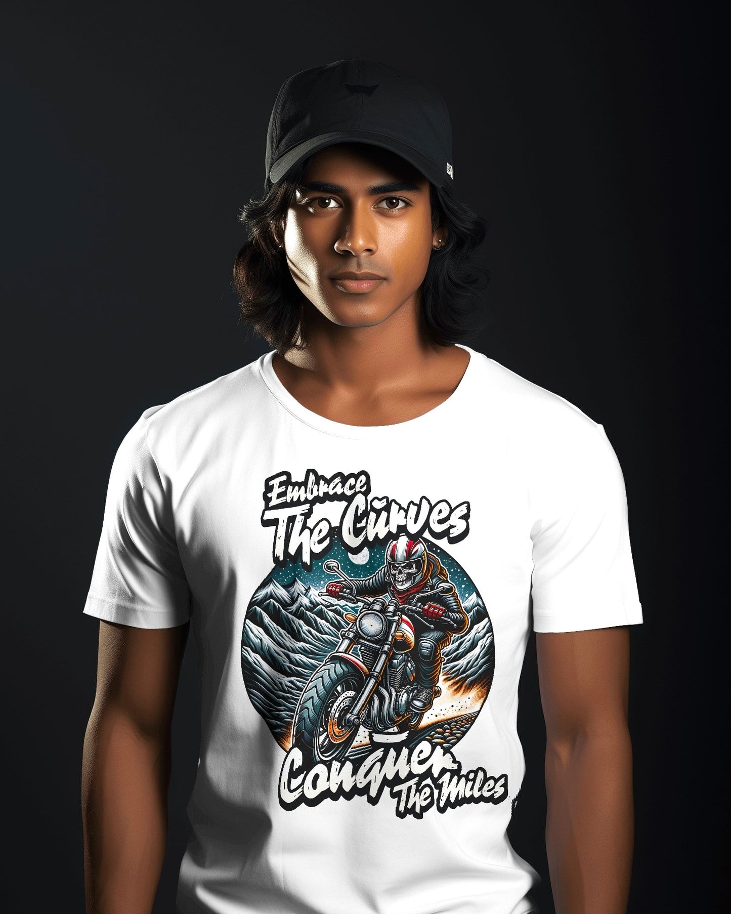 Embrace the Curves - Motorcycle Adventure Graphic Tee