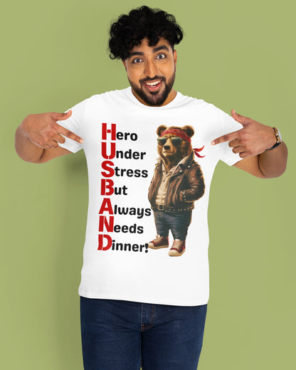 Heroic Husband Bear T-Shirts – Perfect Blend of Humor and Style