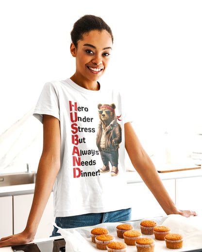 Heroic Husband Bear T-Shirts – Perfect Blend of Humor and Style