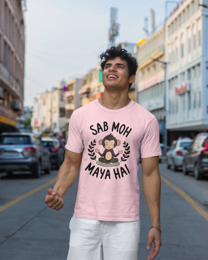 Monk Vibes: Sab Moh Maya Hai Graphic T-shirt