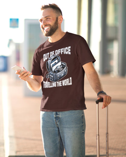 Out of Office Travel T-Shirt - Adventure Awaits