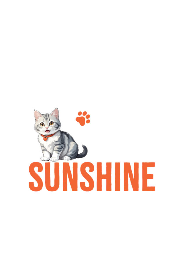 My Cat is my Sunshine-Crop Top