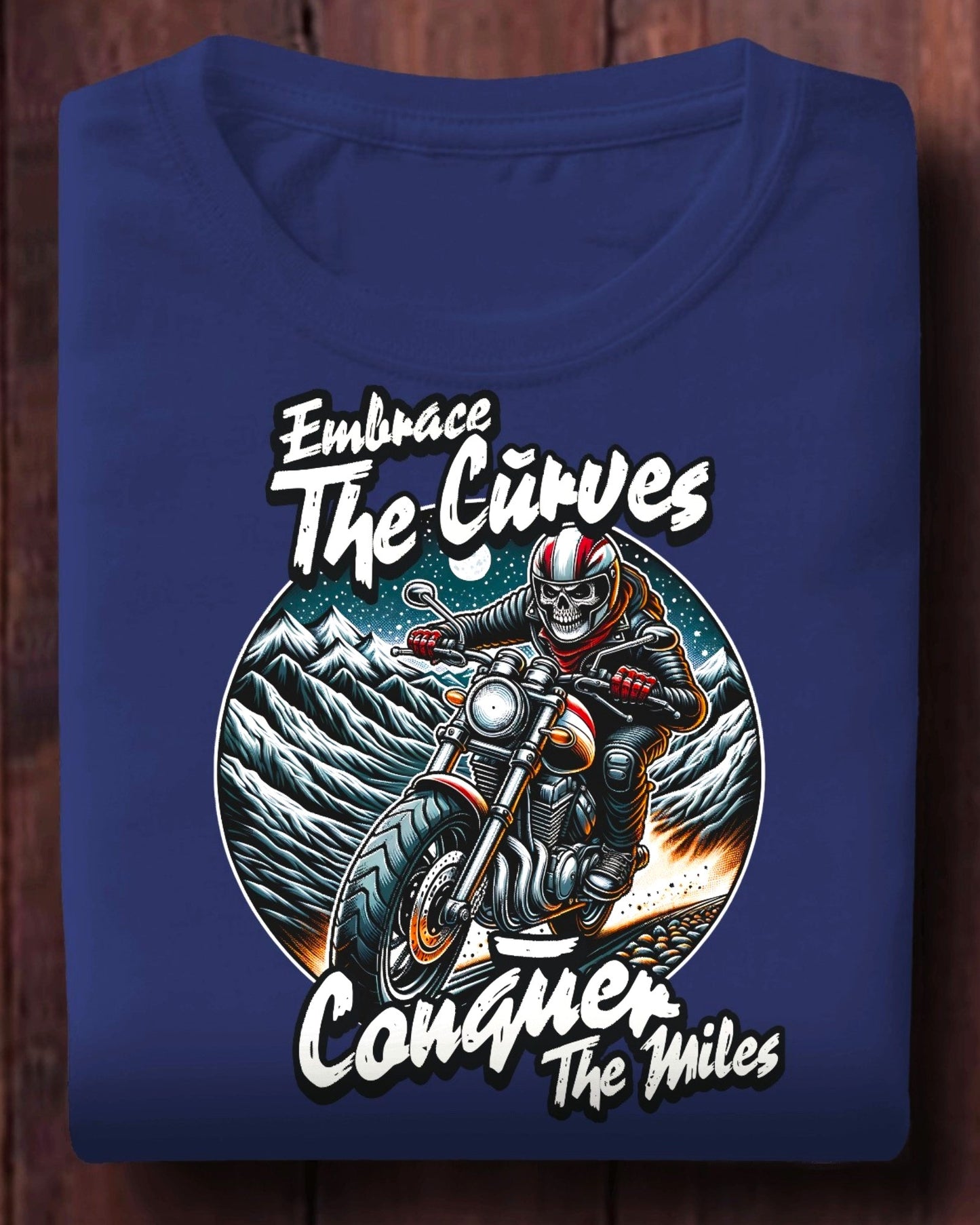 Embrace the Curves - Motorcycle Adventure Graphic Tee