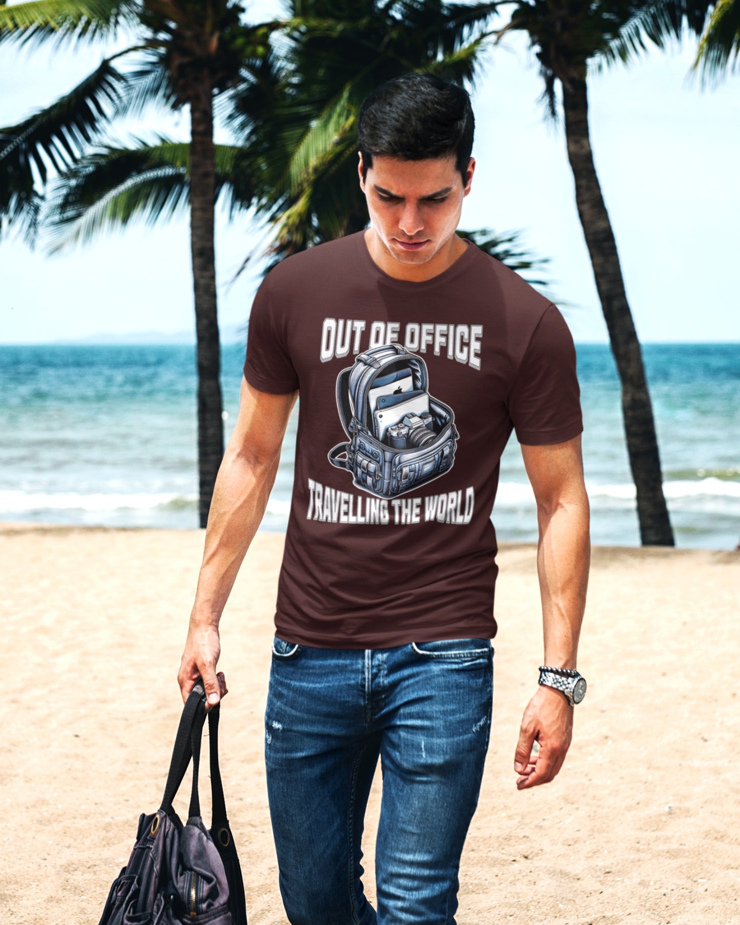 Out of Office Travel T-Shirt - Adventure Awaits