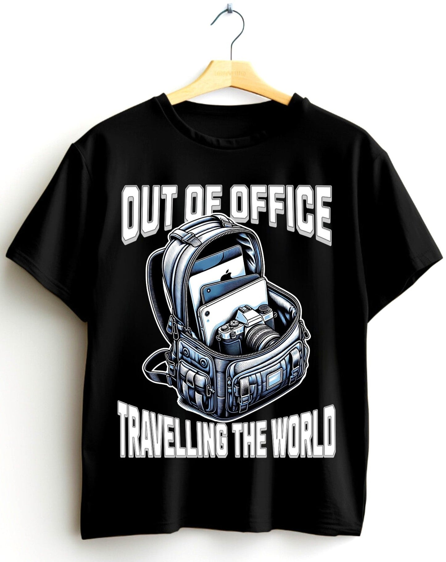 Out of Office Travel T-Shirt - Adventure Awaits