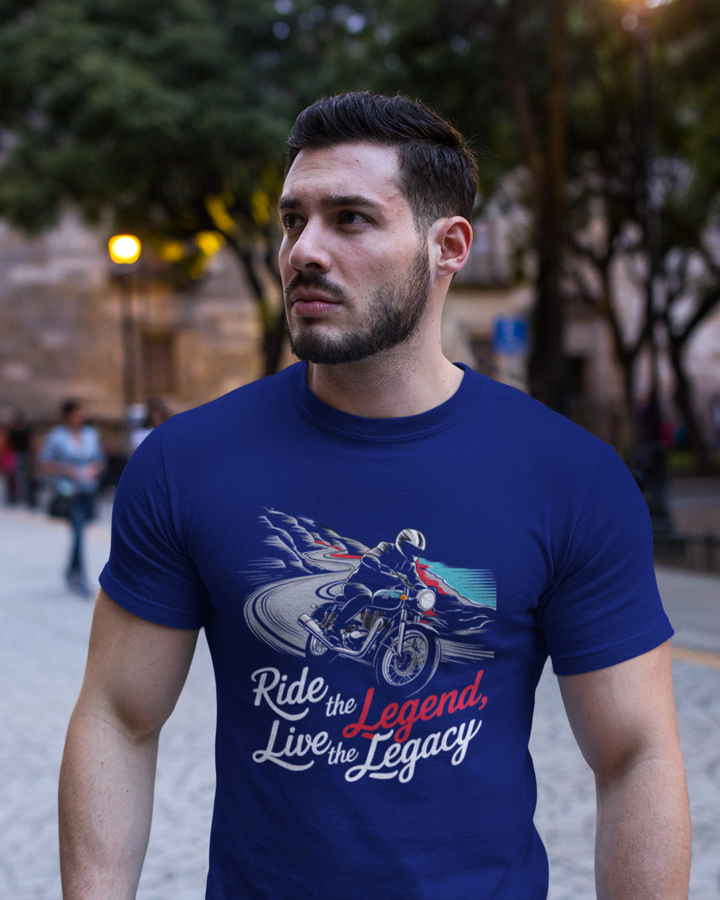 Ride the Legend Live the Legacy- T-shirt for Bike Lovers