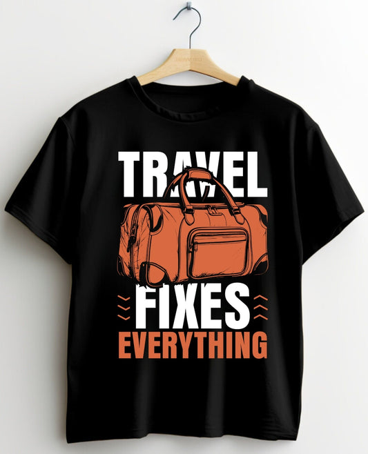 Travel Fixes Everything - Adventure Seeker Graphic Tee