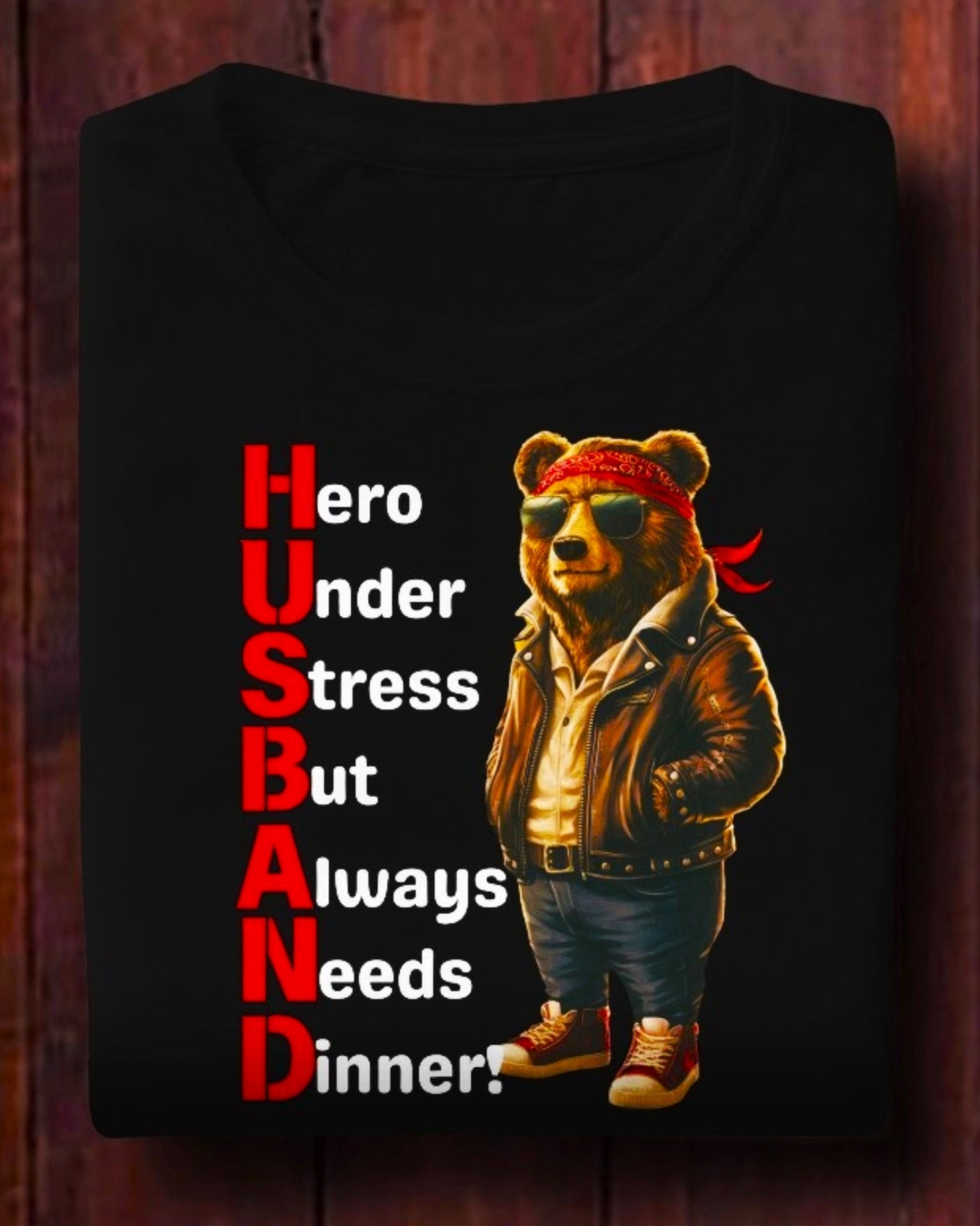 Heroic Husband Bear T-Shirts – Perfect Blend of Humor and Style