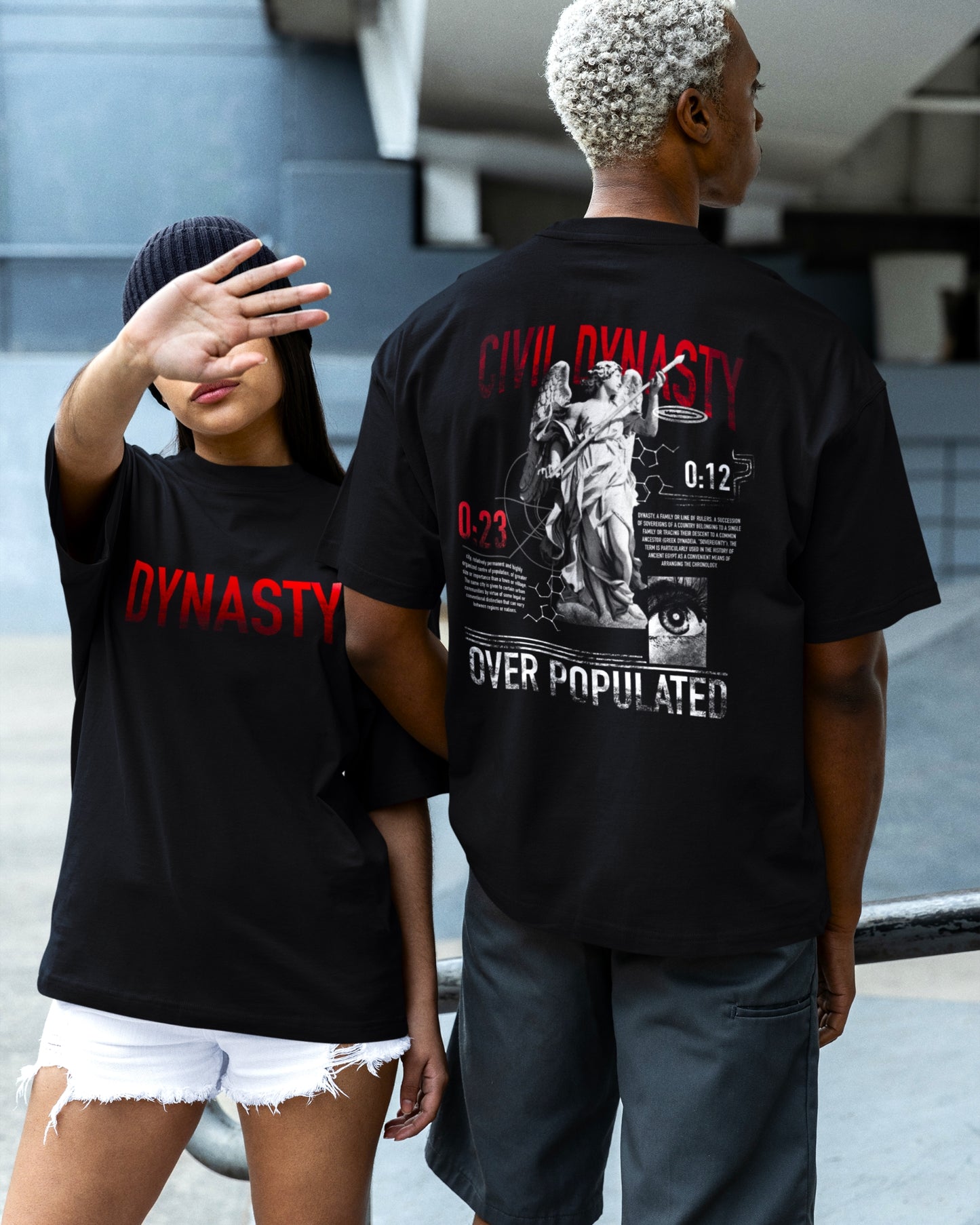 Civil Dynasty Oversized Graphic Tee – Urban Art Edition