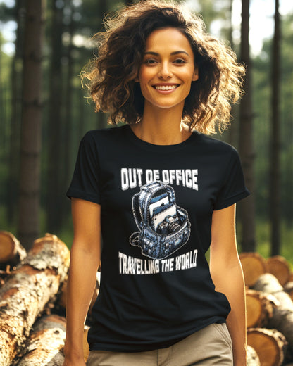 Out of Office Travel T-Shirt - Adventure Awaits