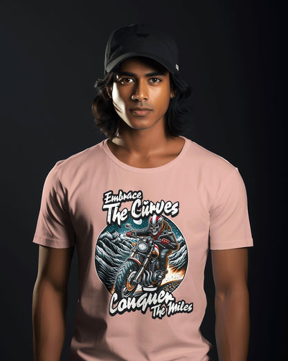 Embrace the Curves - Motorcycle Adventure Graphic Tee