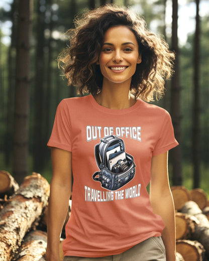 Out of Office Travel T-Shirt - Adventure Awaits