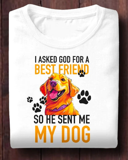 Divine Best Friend Tee - God Sent Me My Dog