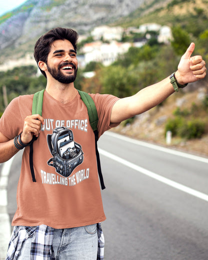 Out of Office Travel T-Shirt - Adventure Awaits