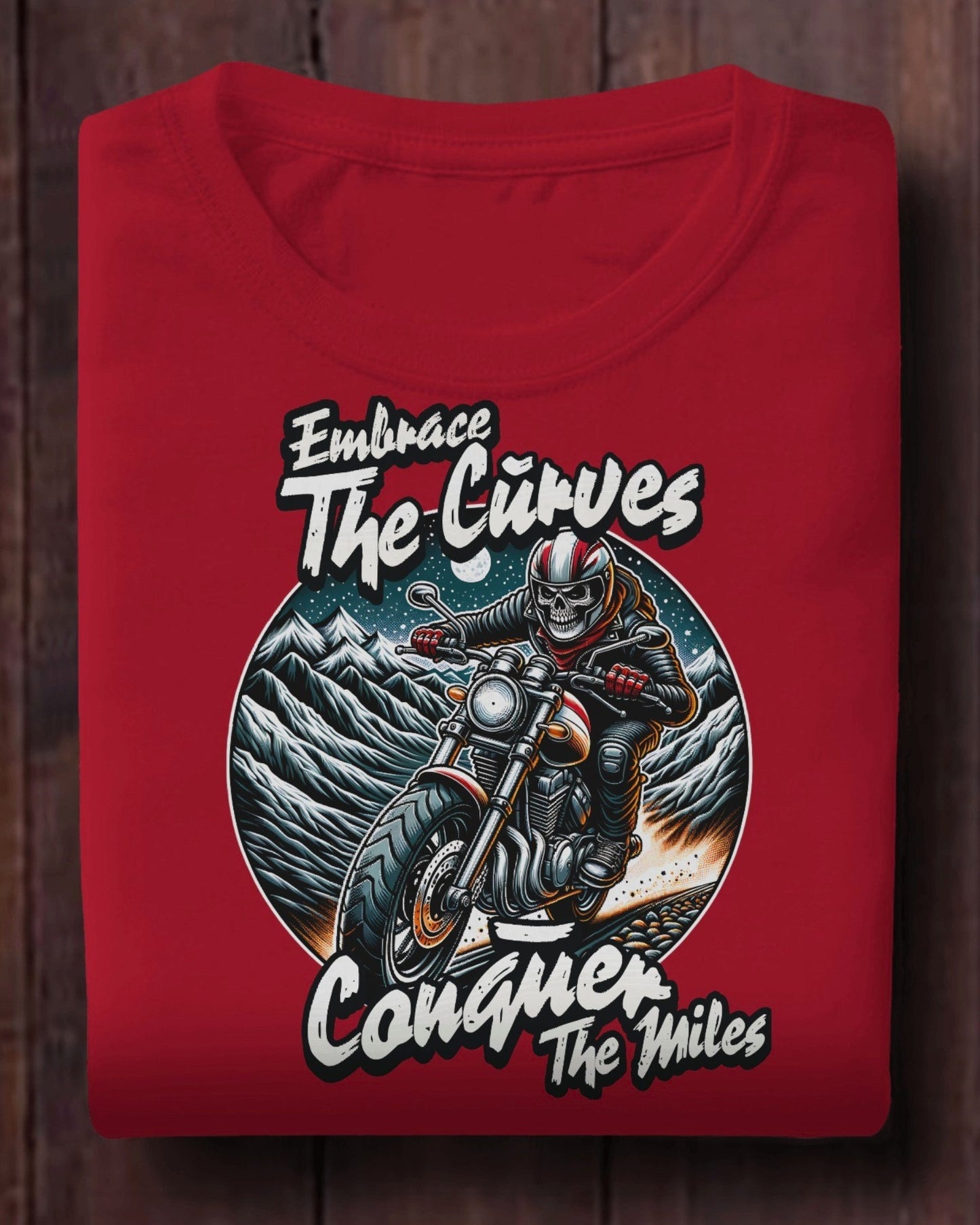 Embrace the Curves - Motorcycle Adventure Graphic Tee