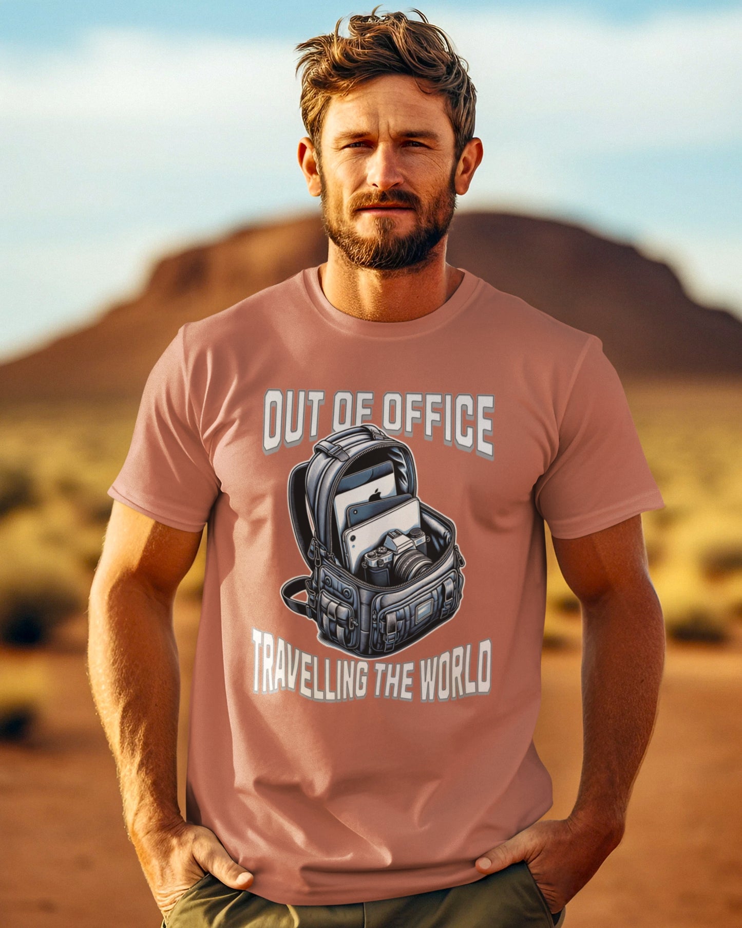 Out of Office Travel T-Shirt - Adventure Awaits