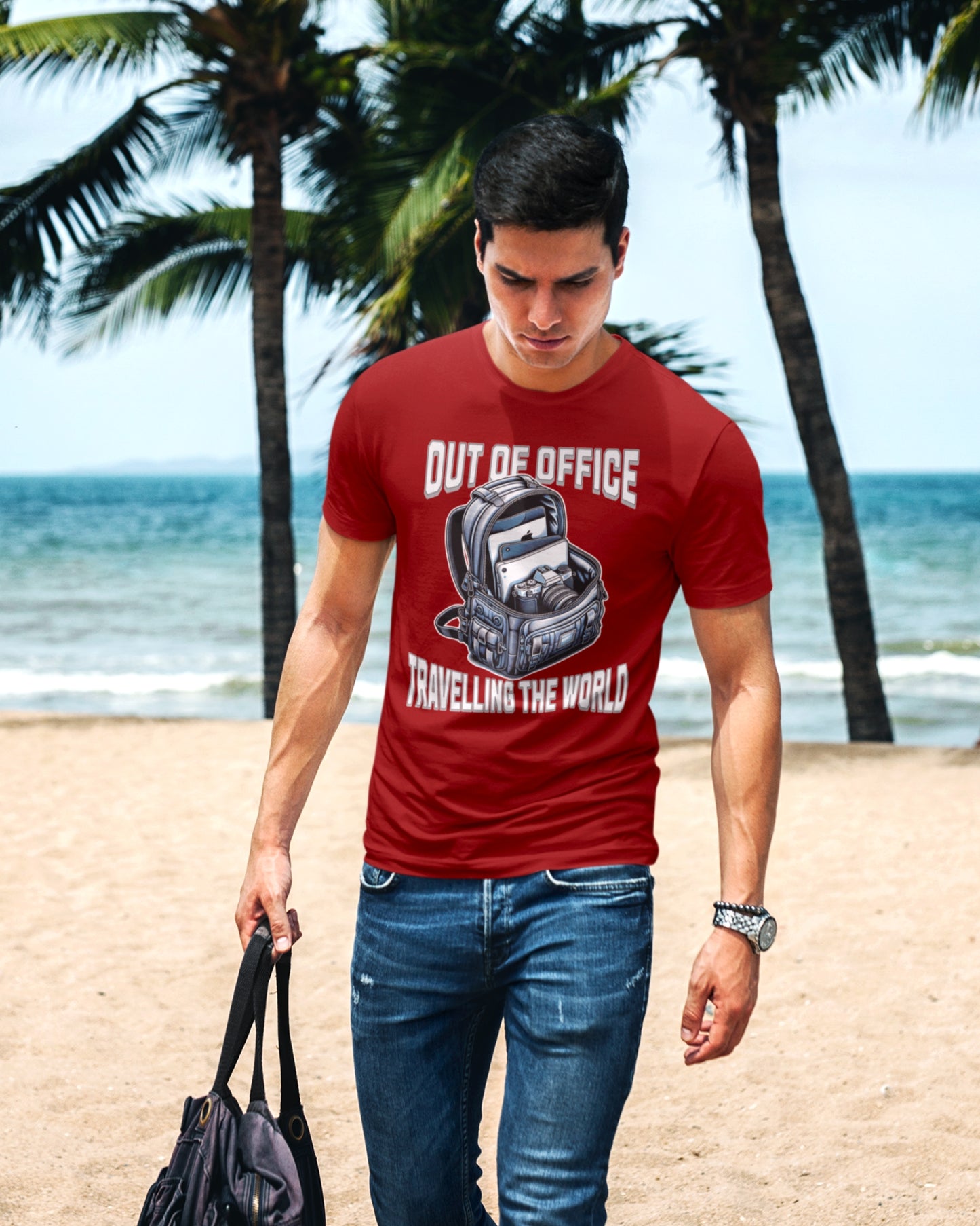 Out of Office Travel T-Shirt - Adventure Awaits