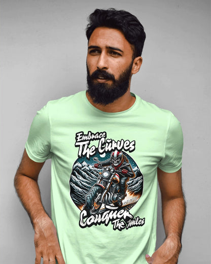 Embrace the Curves - Motorcycle Adventure Graphic Tee