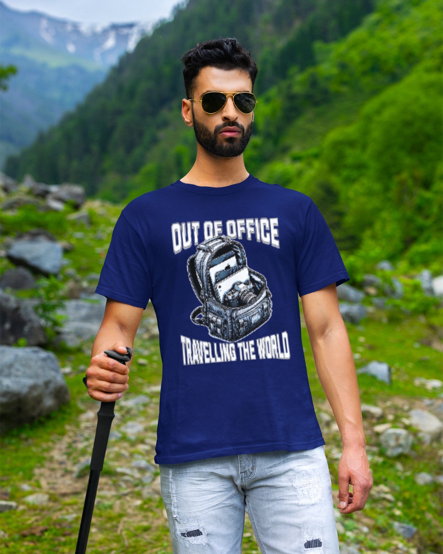 Out of Office Travel T-Shirt - Adventure Awaits