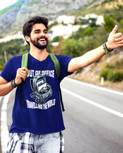 Out of Office Travel T-Shirt - Adventure Awaits