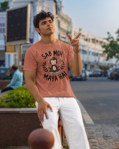 Monk Vibes: Sab Moh Maya Hai Graphic T-shirt