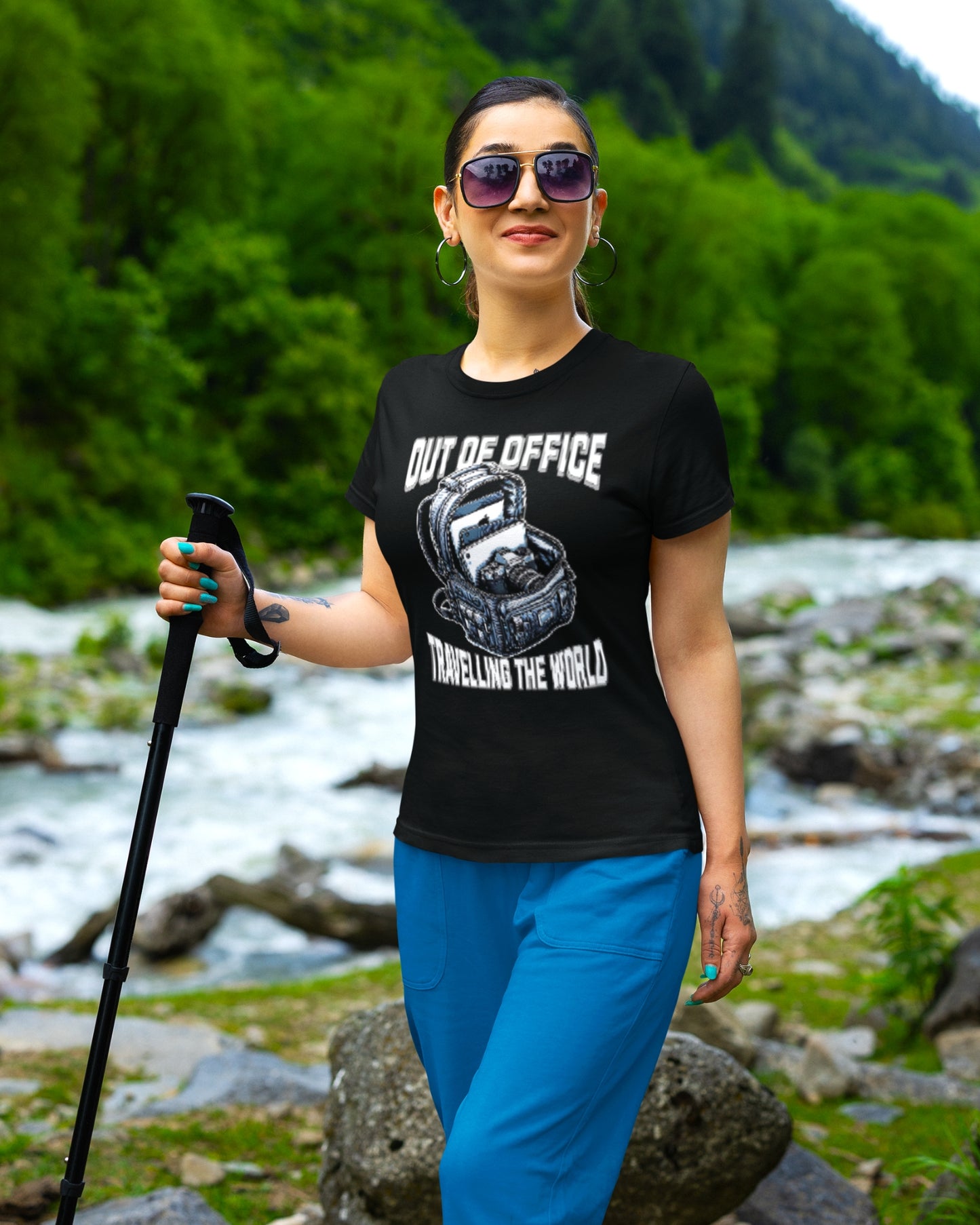 Out of Office Travel T-Shirt - Adventure Awaits