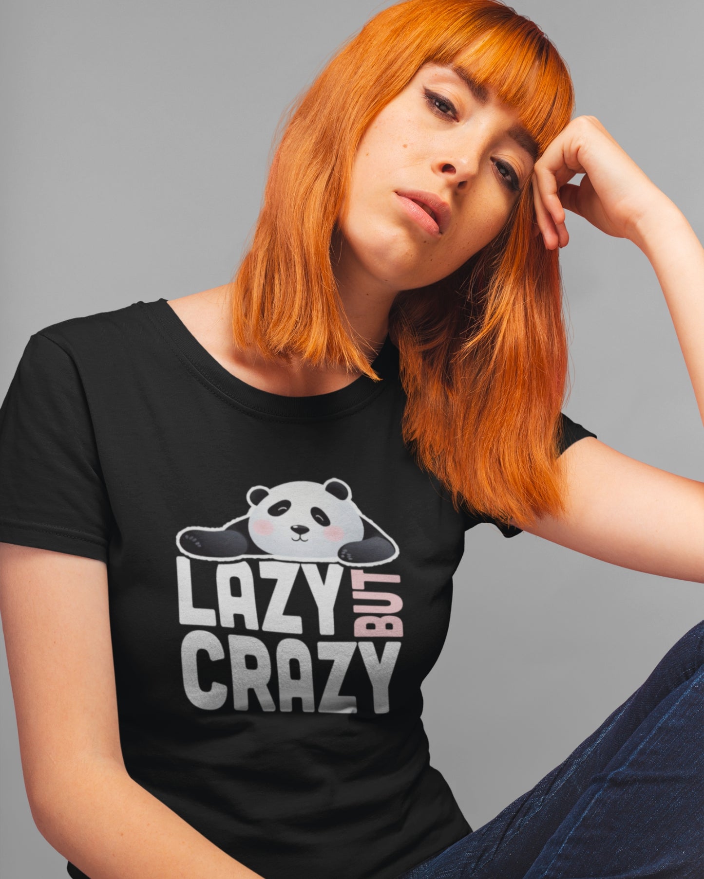 Funny Tshirts-Lazy But Crazy