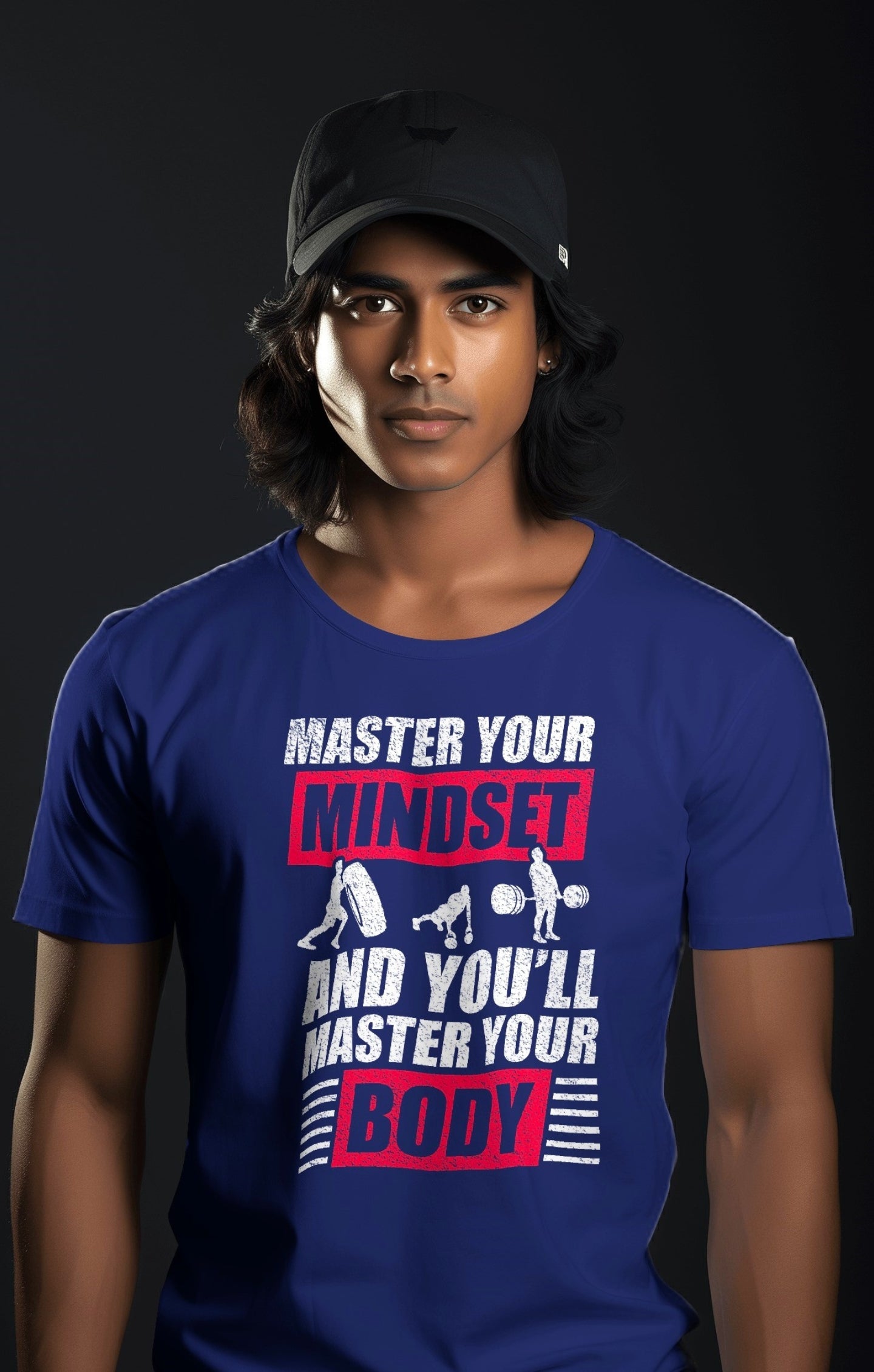 Master Your Mindset, Master Your Body- Motivational Fitness T-Shirt