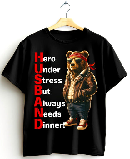 Heroic Husband Bear T-Shirts – Perfect Blend of Humor and Style