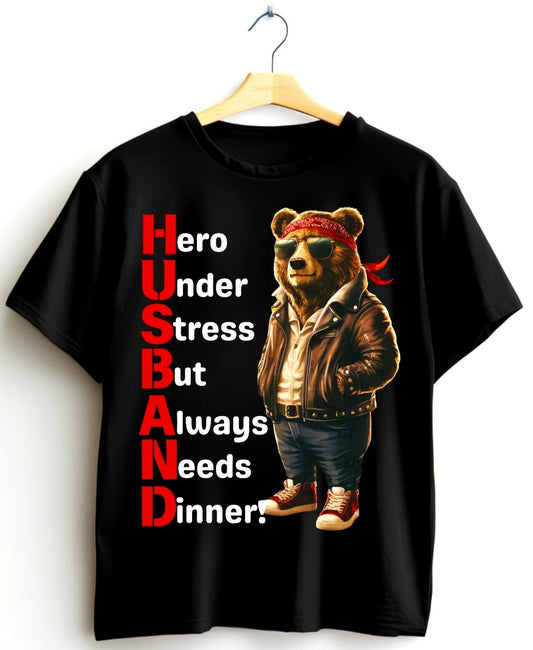 Heroic Husband Bear T-Shirts – Perfect Blend of Humor and Style