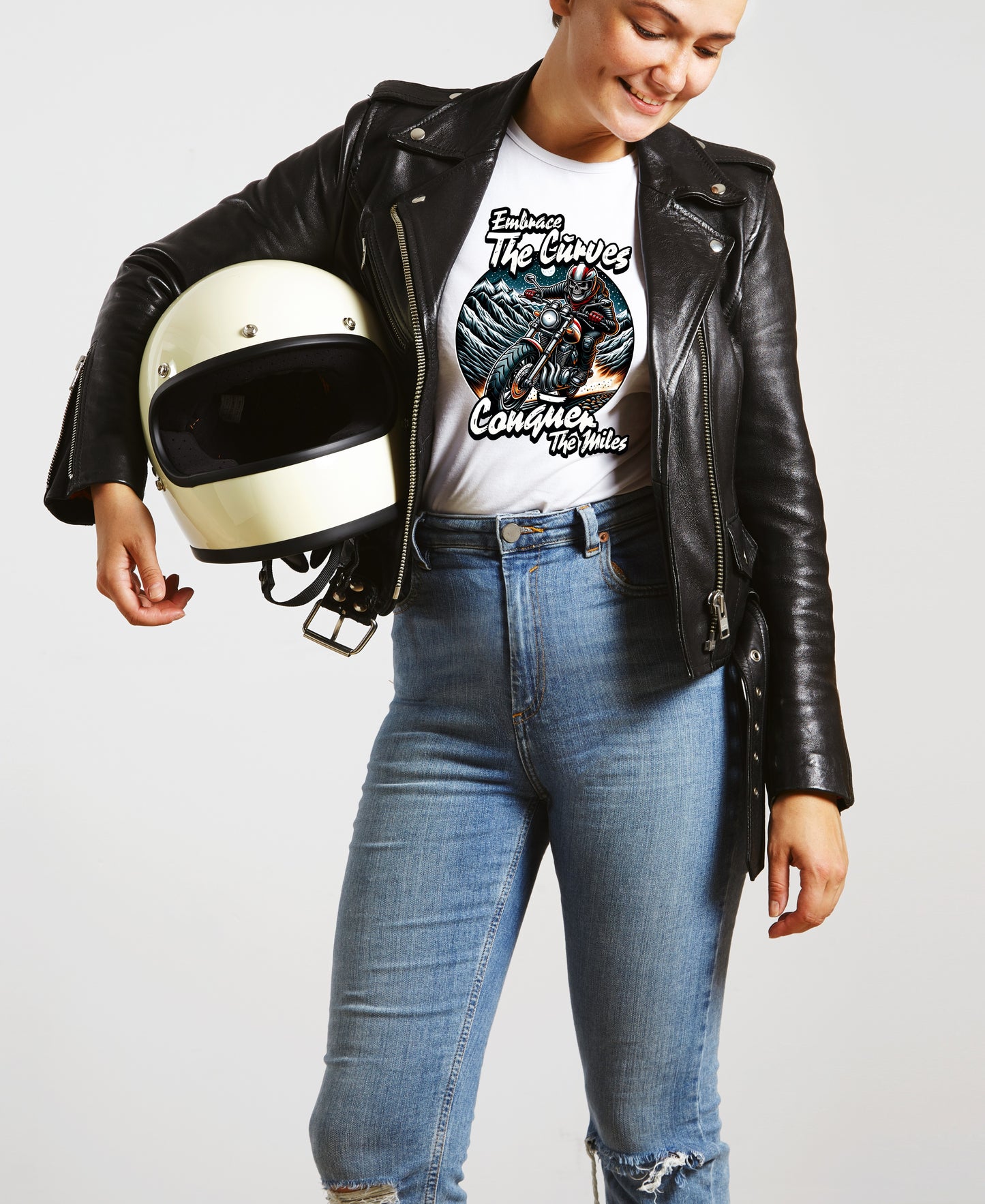 Embrace the Curves - Motorcycle Adventure Graphic Tee