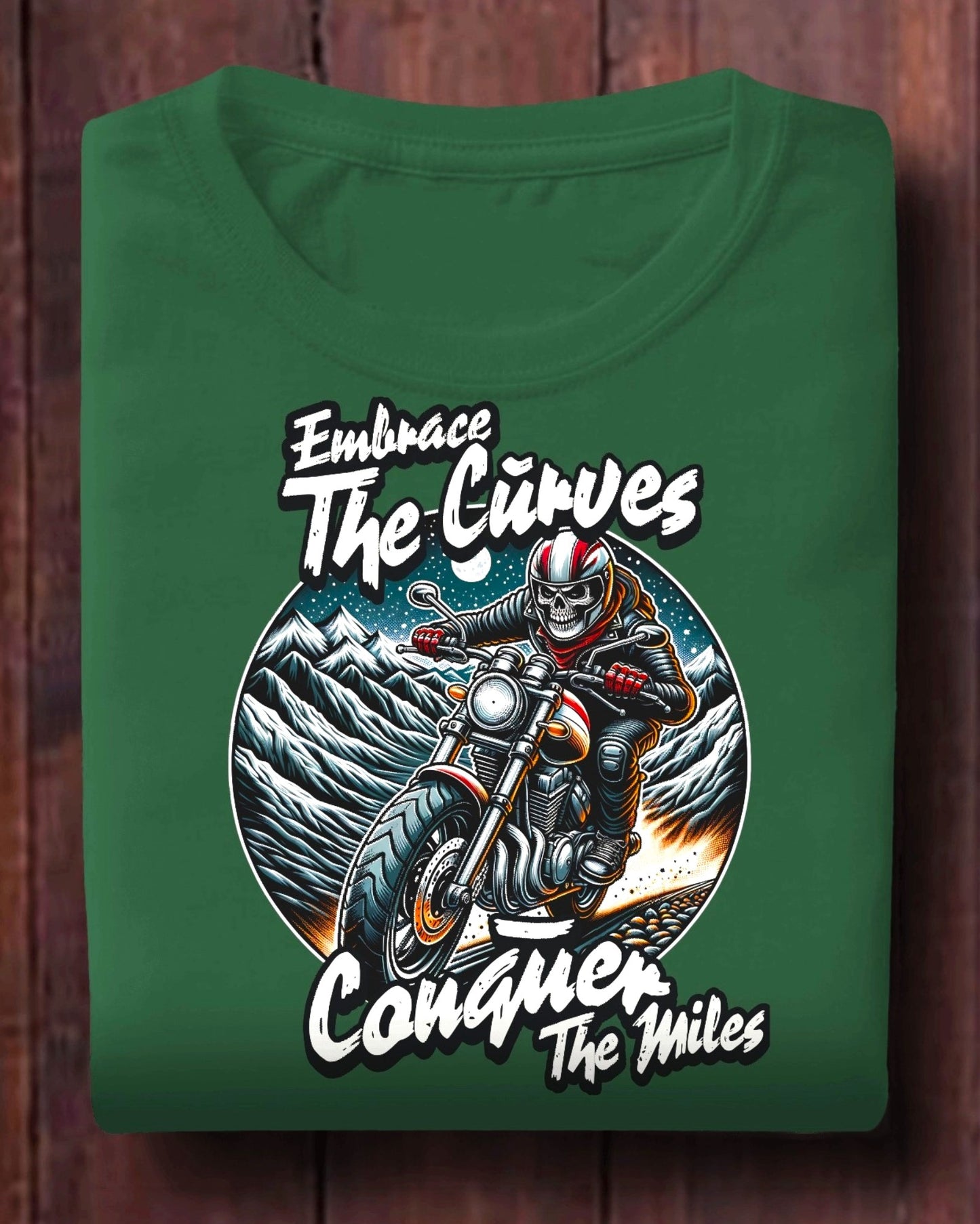 Embrace the Curves - Motorcycle Adventure Graphic Tee