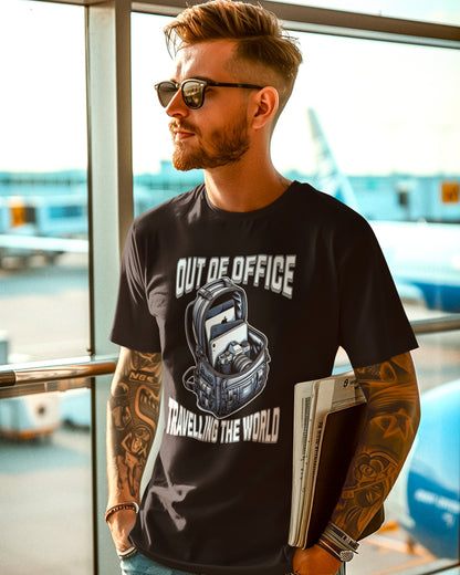 Out of Office Travel T-Shirt - Adventure Awaits