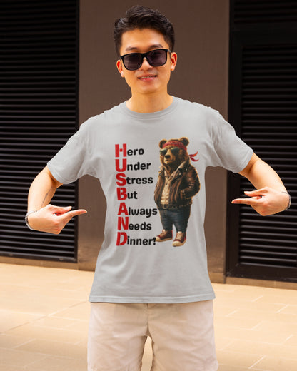 Heroic Husband Bear T-Shirts – Perfect Blend of Humor and Style