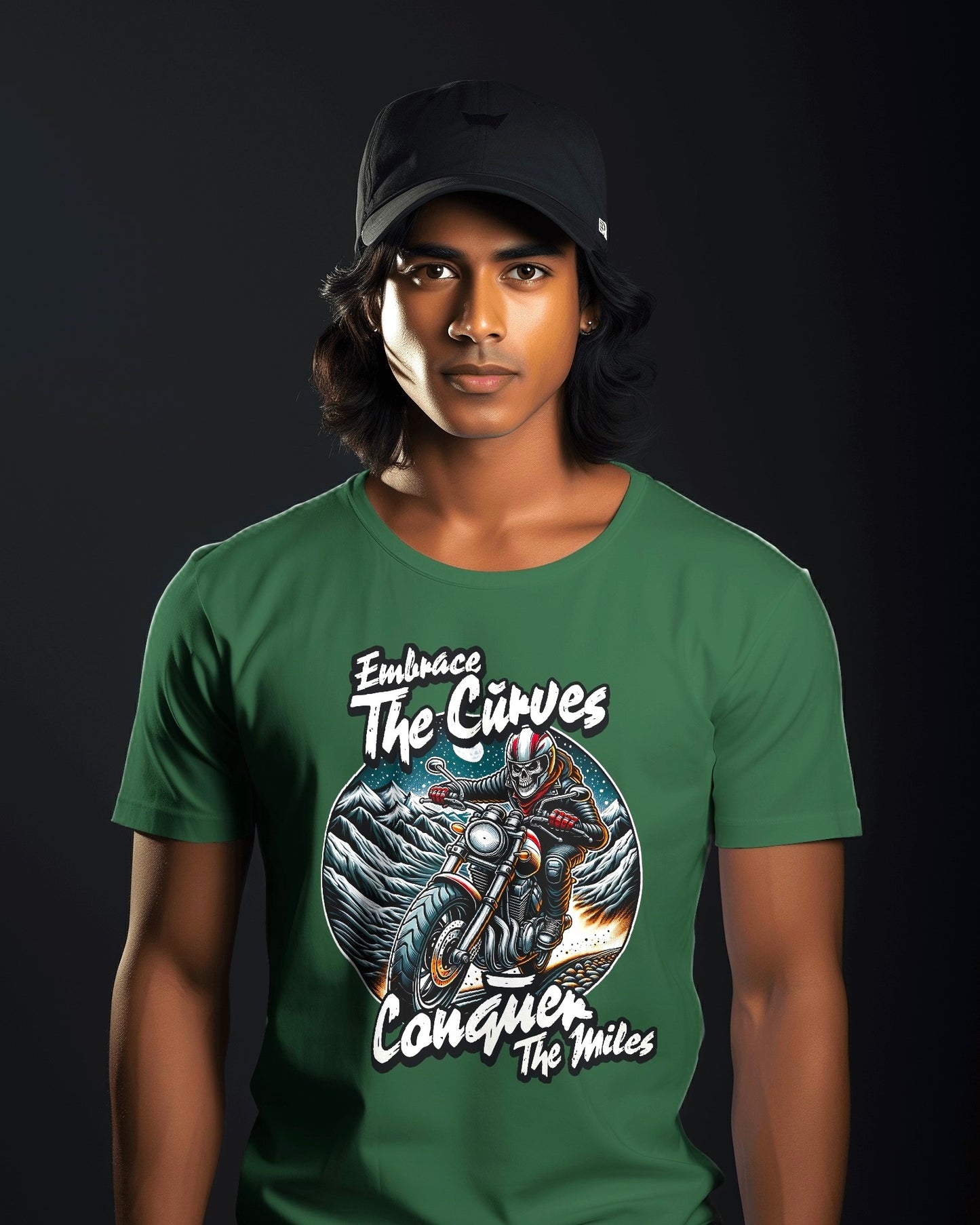 Embrace the Curves - Motorcycle Adventure Graphic Tee