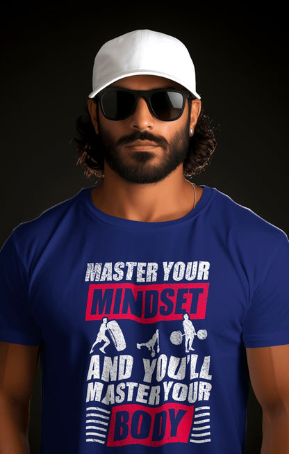 Master Your Mindset, Master Your Body- Motivational Fitness T-Shirt