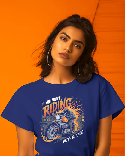 Thrill Rider: "If You Aren't Riding, You're Not Living" Graphic T-shirt