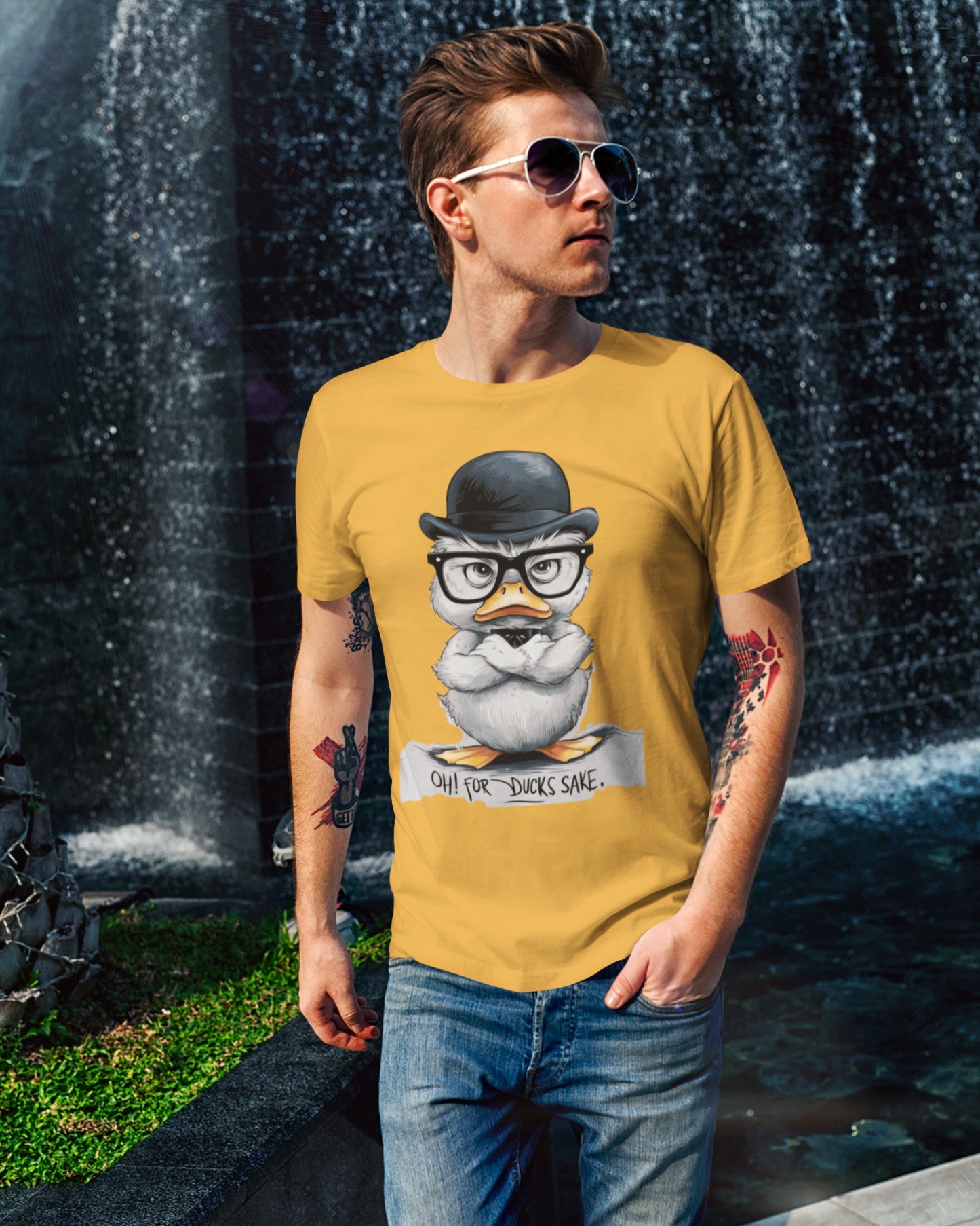 Oh! For Ducks Sake Graphic Tee – Quirky Duck Edition