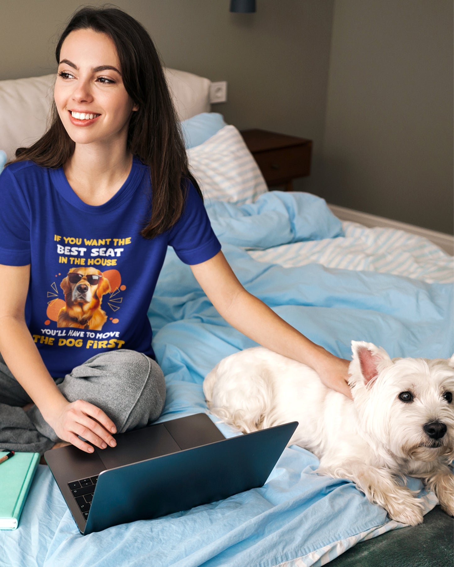 Best Seat in the House Dog Lover Tee - Move the Dog First