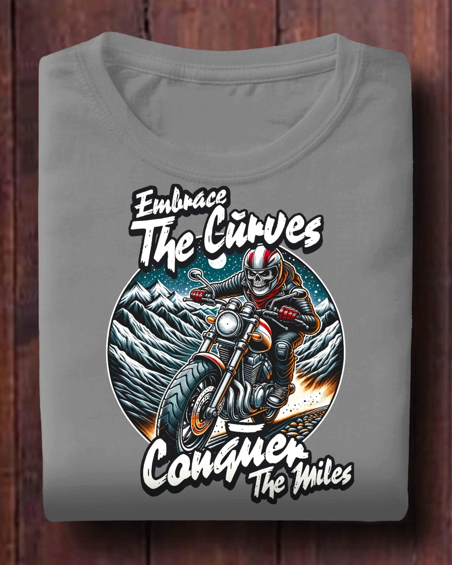 Embrace the Curves - Motorcycle Adventure Graphic Tee