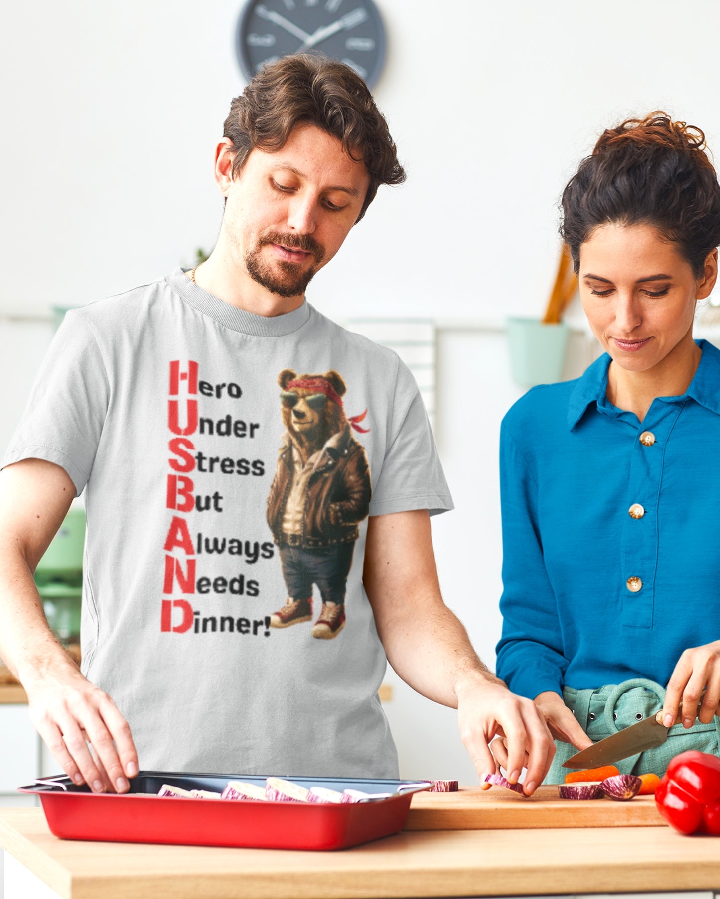 Heroic Husband Bear T-Shirts – Perfect Blend of Humor and Style